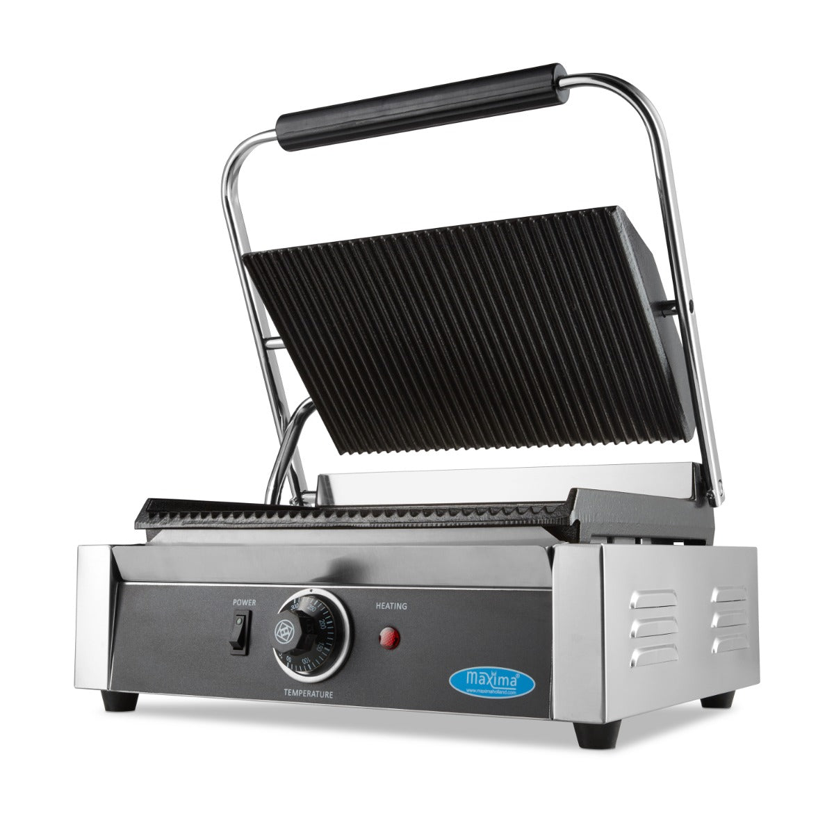 Maxima Contact Grill, Grooved, Single Plate, 335 x 220 mm, product photo