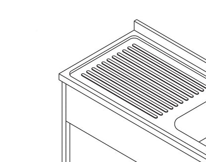 Maxima Dishwasher Table, 120 x 60 cm, 1 Sink, additional view