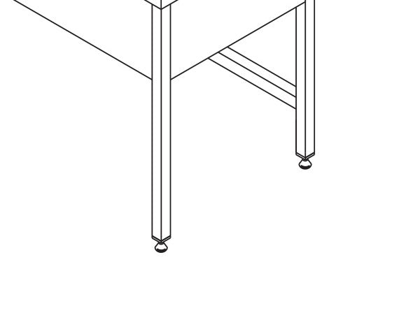 Maxima Dishwasher Table, 120 x 60 cm, 1 Sink, additional view