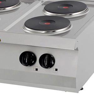 Maxima Heavy Duty Electric Cooker, 4 Burners, 70 cm Deep, 10.4 kW, additional view