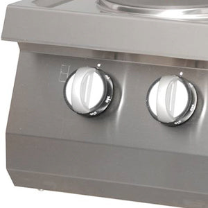 Maxima Heavy Duty Electric Cooker, 2 Burners, 70 cm Deep, 5.2 kW, additional view