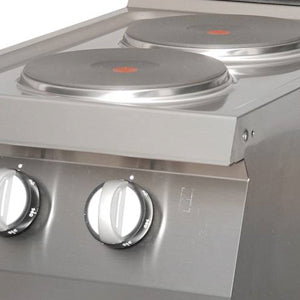 Maxima Heavy Duty Electric Cooker, 2 Burners, 70 cm Deep, 5.2 kW, additional view