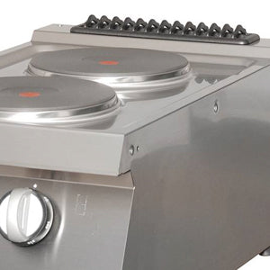 Maxima Heavy Duty Electric Cooker, 2 Burners, 70 cm Deep, 5.2 kW, additional view