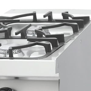 Maxima Heavy Duty Gas Cooker, 2 Burners, 70 cm Deep, 12 kW, additional view