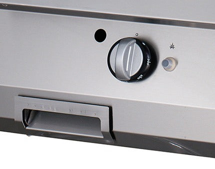 Maxima Premium Griddle, Half Grooved Chrome, Double Unit, Electric, additional view