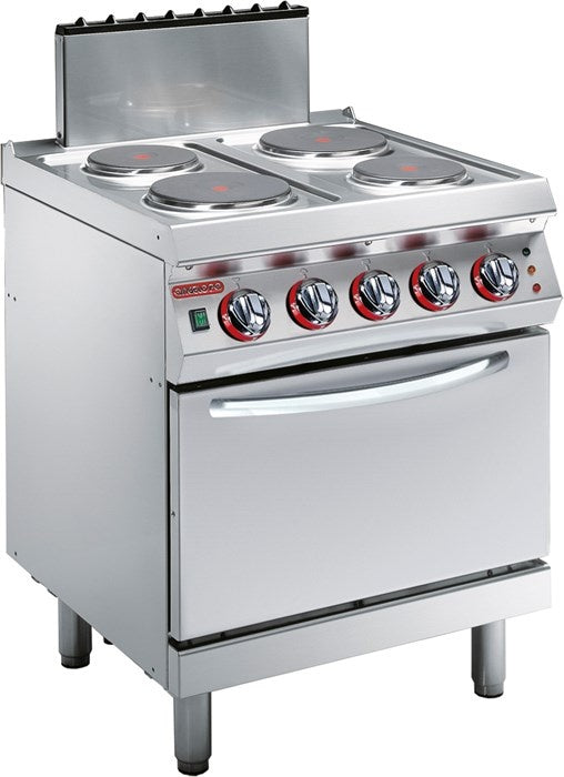 Electric Boiling Top & Ventilated Oven, 1 Plate, 14.4 kW