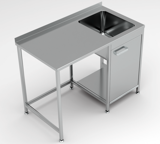 Dishwashing Station with Sink, 1200×650×900 mm