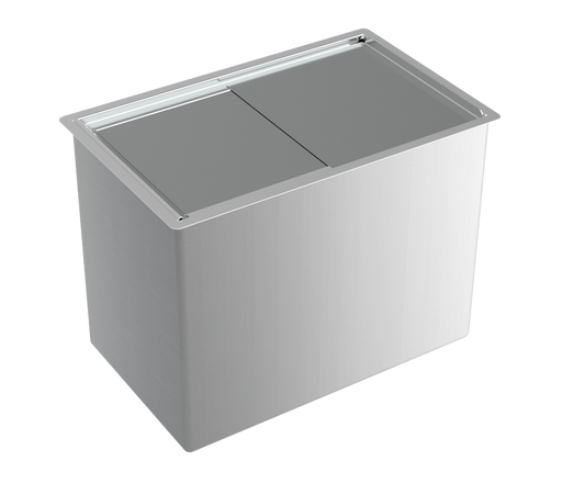 Drop-In Ice Well, 485×305×365 mm, Sliding Lid