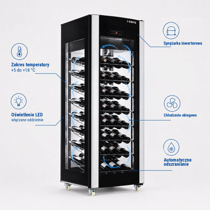 Saro WK 81 wine cooler, feature diagram