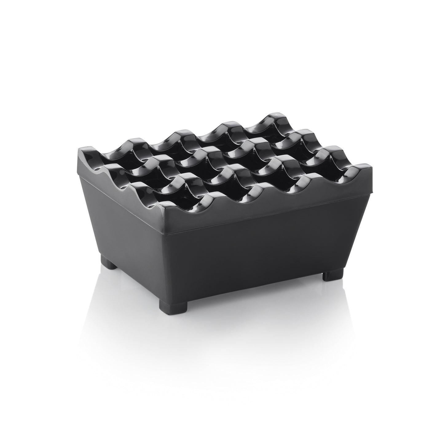 Was Wind Ashtray, Black, 95 x 75 mm