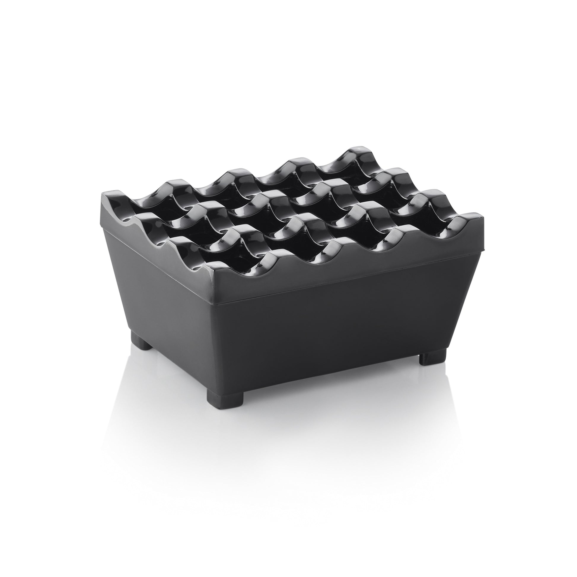 Was Wind Ashtray, Black, 95 x 75 mm