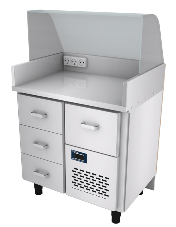 Heated Plate Dispenser, 45 Plates, 30–70°C