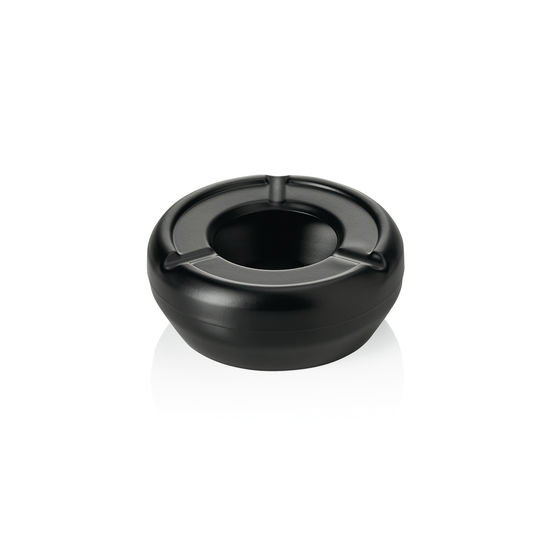 Was Wind Ashtray, Powder-Coated Steel, Black, Ø95 mm