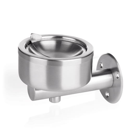 Was Wall Ashtray, Stainless Steel, Ø120 mm