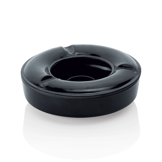 Was Wind Ashtray, Melamine, Black, Ø125 mm, Set of 6