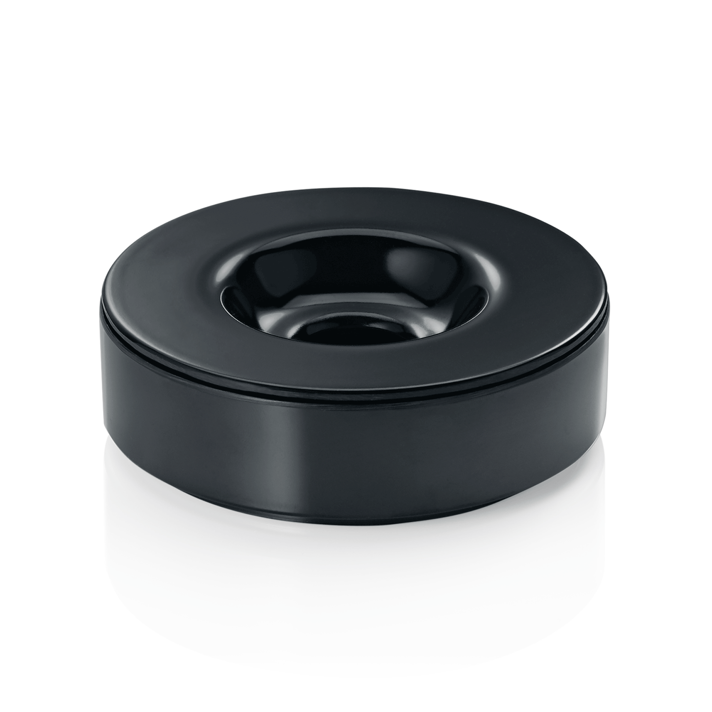 Was Wind Ashtray, Melamine, Black, Ø100 mm, Set of 6
