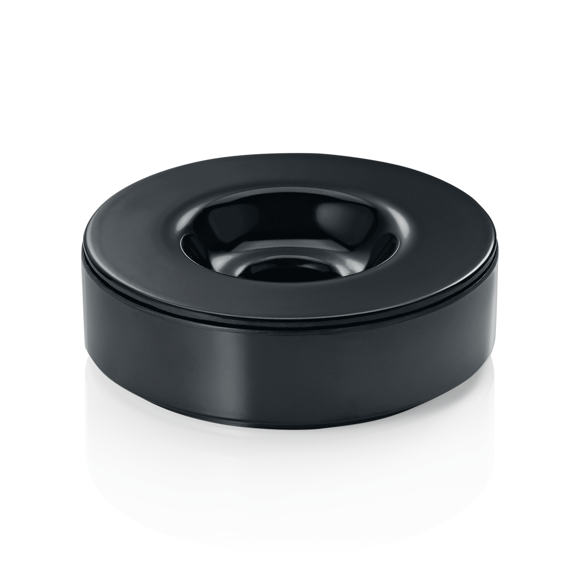 Was Wind Ashtray, Melamine, Black, Ø100 mm, Set of 6