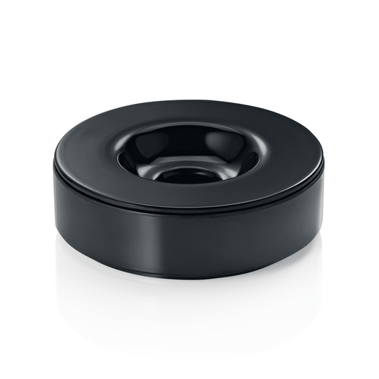 Was Wind Ashtray, Melamine, Black, Ø100 mm, Set of 6