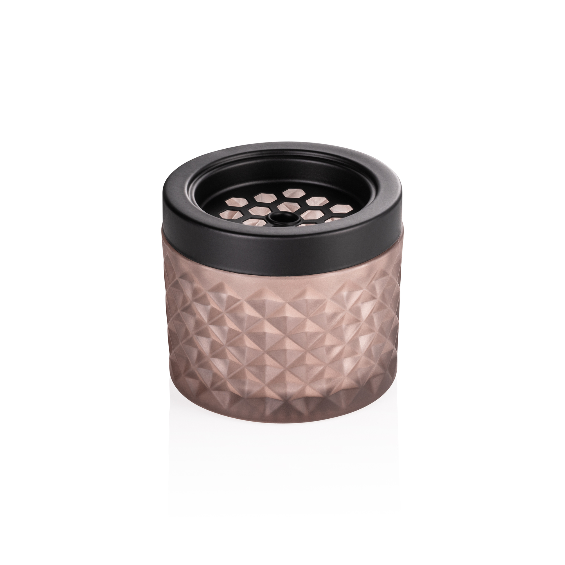 Was Wind Ashtray, Glass & Metal, Beige, Ø95 mm