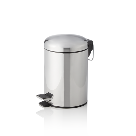 Was Pedal Bin with Plastic Insert, Ø170 mm, 3 L, Stainless Steel