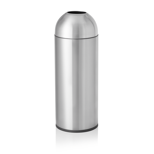 Was Waste Bin, Ø300 mm, 30 L, Silver Stainless Steel