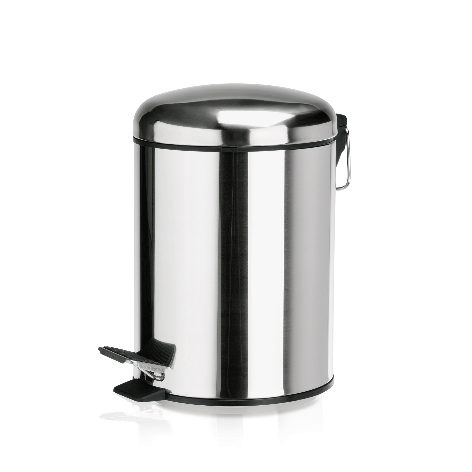 Was Pedal Bin with Plastic Insert, Ø200 mm, 5 L, Stainless Steel