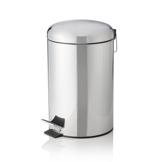 Was Pedal Bin with Plastic Insert, Ø250 mm, 12 L, Stainless Steel