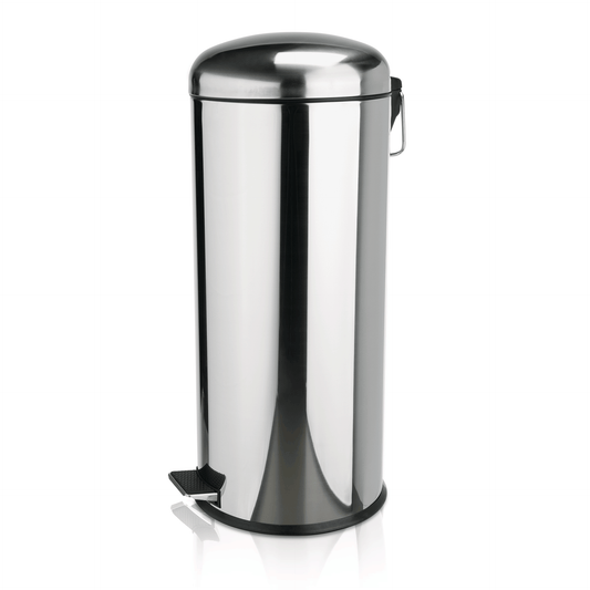 Was Pedal Bin with Galvanised Insert, Ø300 mm, 30 L, Stainless Steel