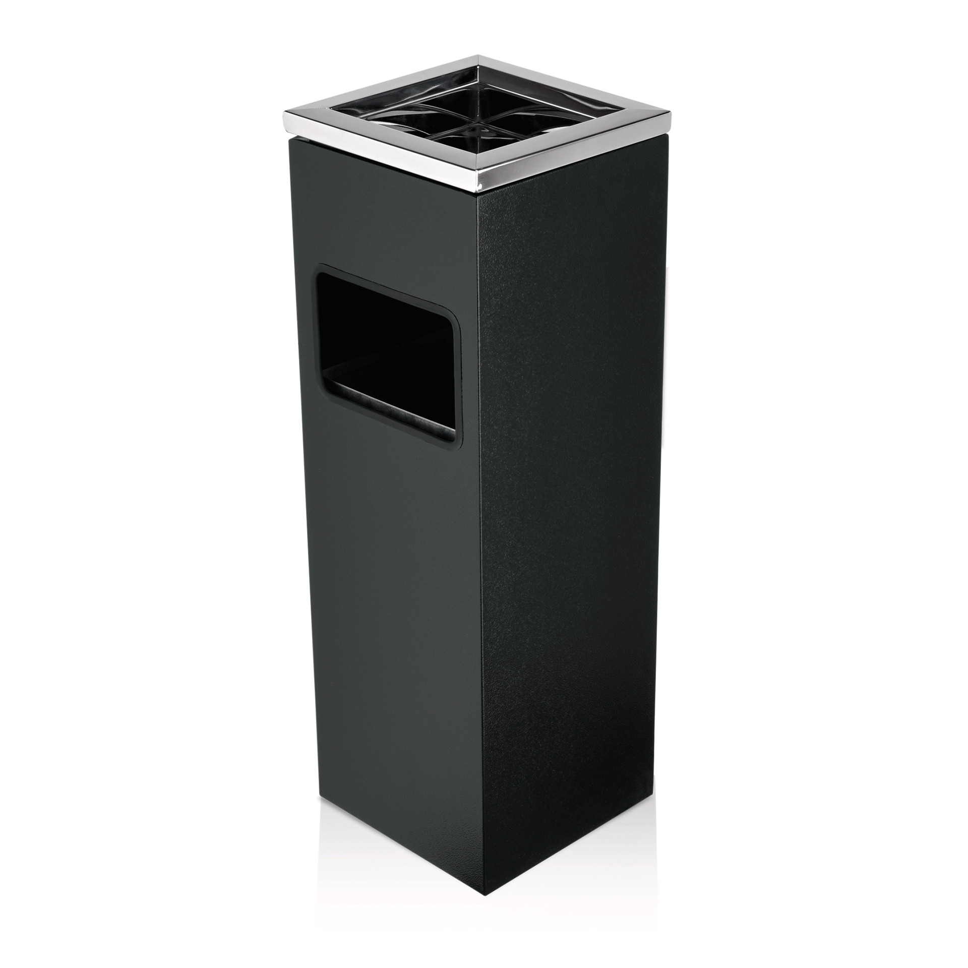 Was Standing Ashtray, Powder-Coated Steel, Black, 596 x 205 mm