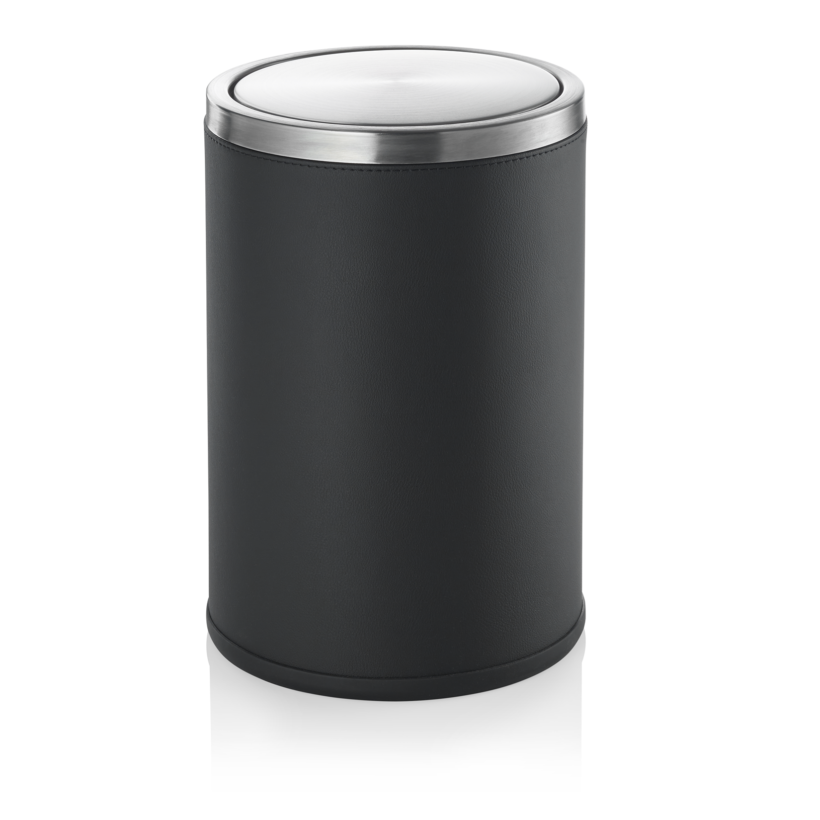 Was Waste Bin, Ø200 mm, 9 L, Black Vegan Leather