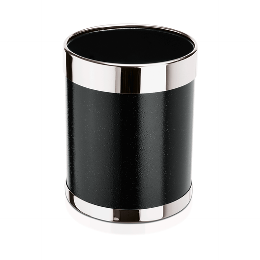 Was Waste Paper Bin, Ø280 mm, 9 L, Black Powder-Coated Steel