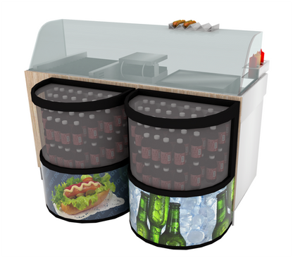 Hot Dog Station, Stainless Steel, 1660×650×900 mm