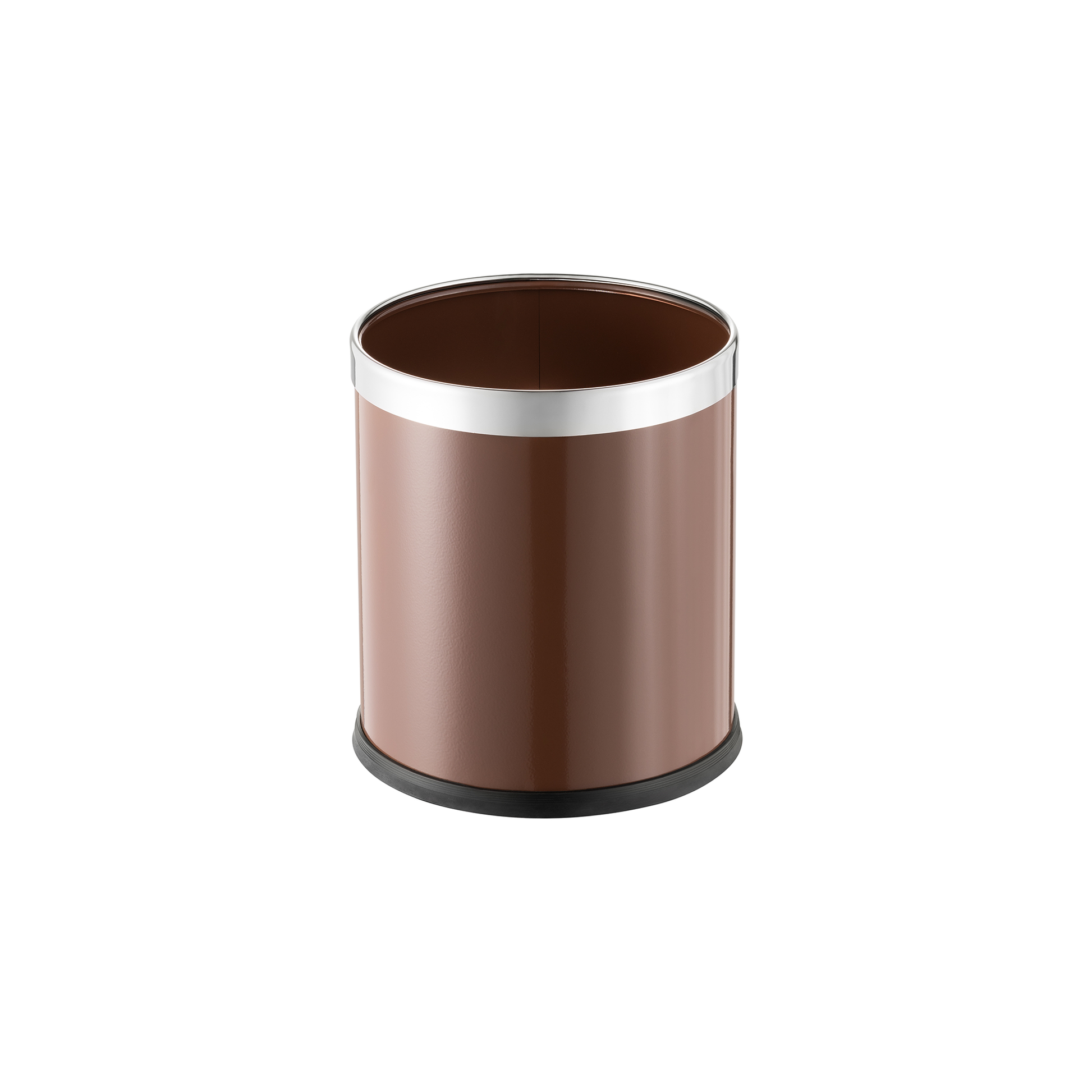 Was Waste Paper Bin, Ø250 mm, 9 L, Brown Powder-Coated Steel