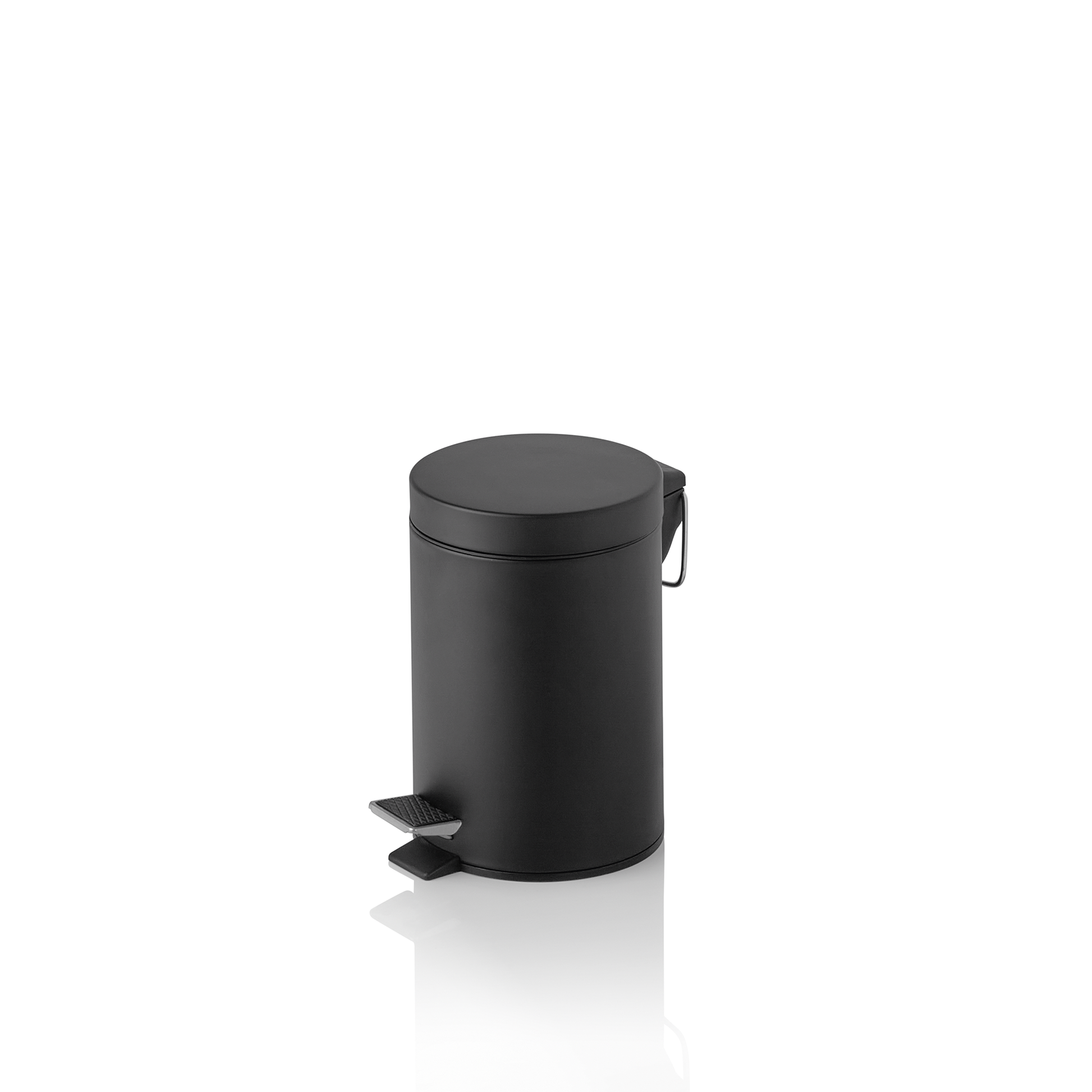 Was Pedal Bin with Plastic Insert, Ø170 mm, 3 L, Powder-Coated Metal