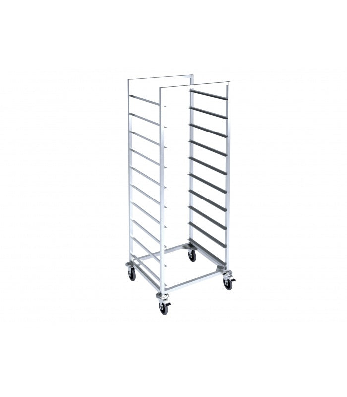 GN 1/1 Tray Trolley, 17–19 Trays, AISI 304