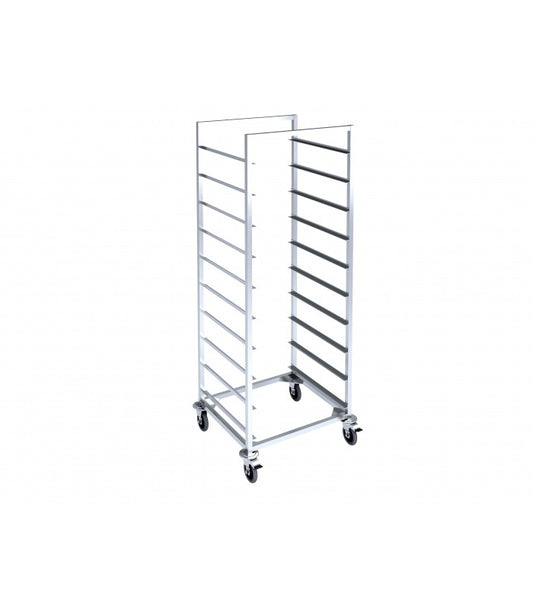 GN 1/1 Tray Trolley, 17–19 Trays, AISI 304
