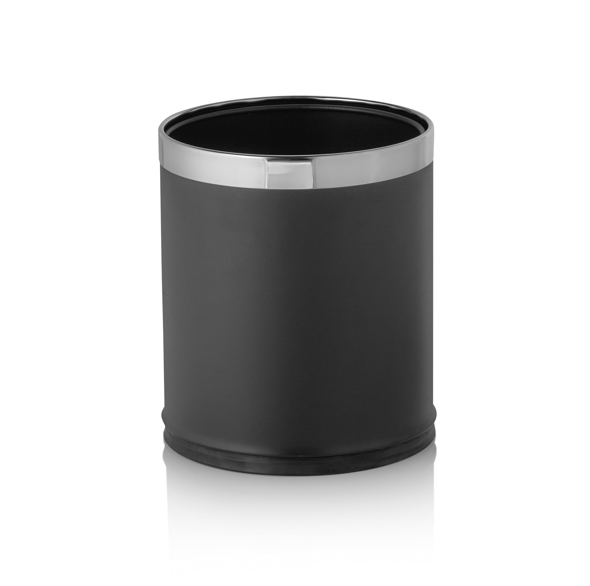 Was Double-Walled Waste Paper Bin, Ø220 mm, 9 L, Black Stainless Steel
