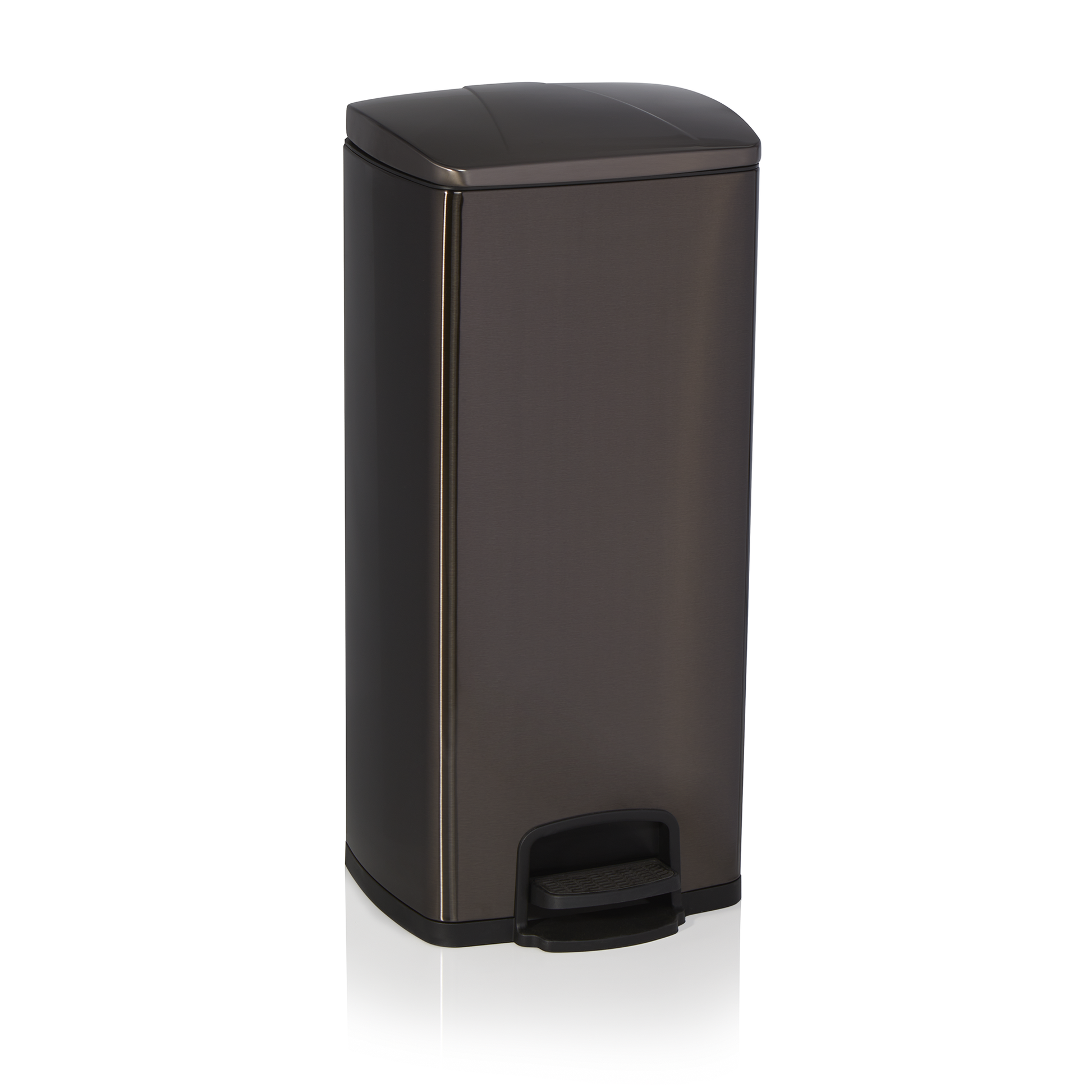 Was Rectangular Pedal Bin, 315×315×700 mm, 30 L, Black