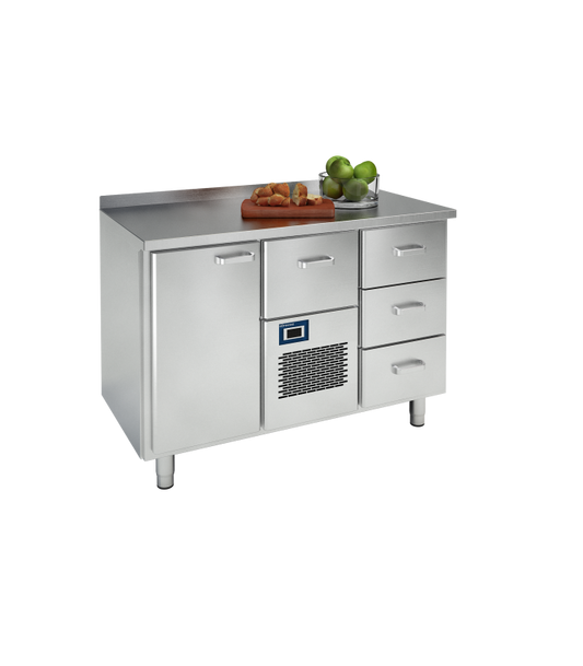Refrigeration Prep Table, 4 Drawers+Door, +2/+5°C