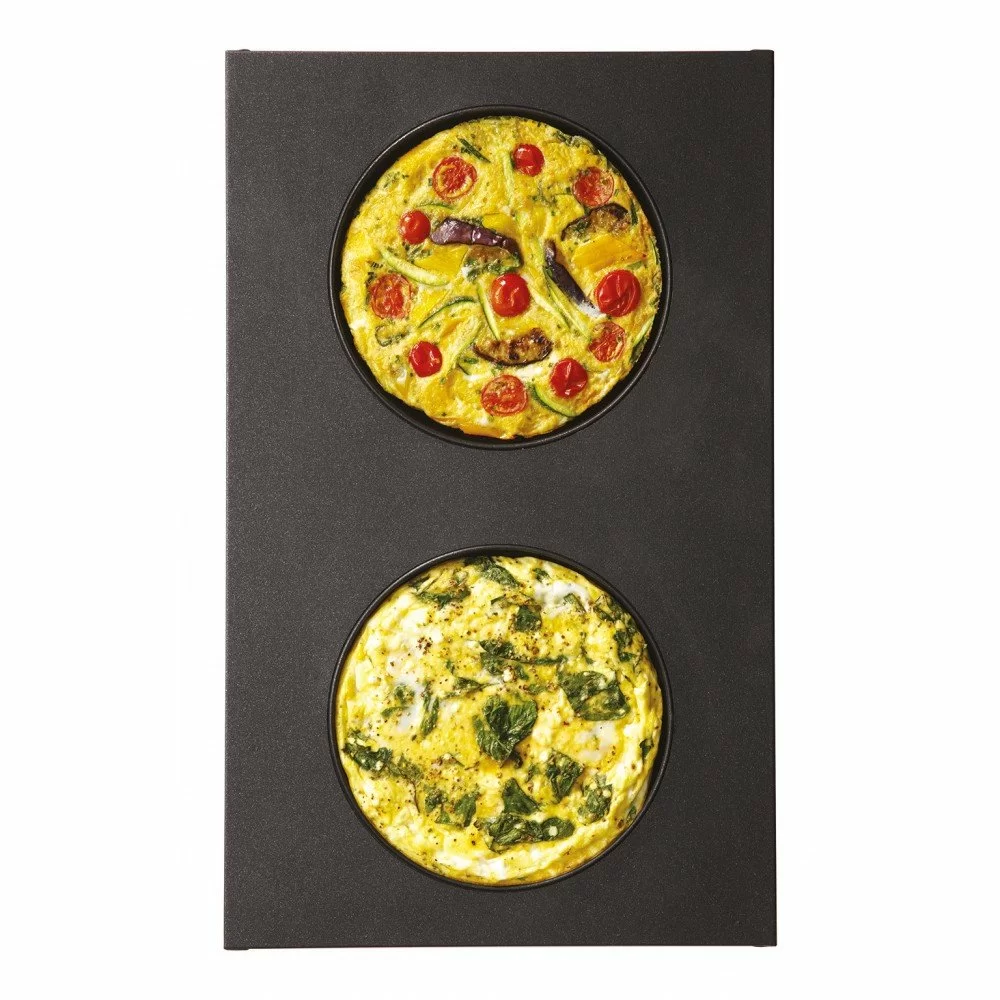 Non-Stick Omelette Pan, GN 1/1, Ø200 mm, 2 Wells