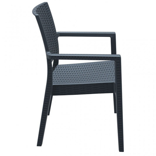 Siesta Ibiza Stackable Armchair, Rattan-Look, Indoor/Outdoor