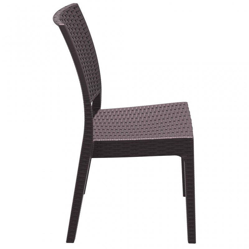 Florida Stackable Side Chair, Polypropylene, Indoor/Outdoor