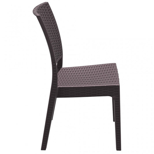 Siesta Florida Stackable Side Chair, Polypropylene, Indoor/Outdoor