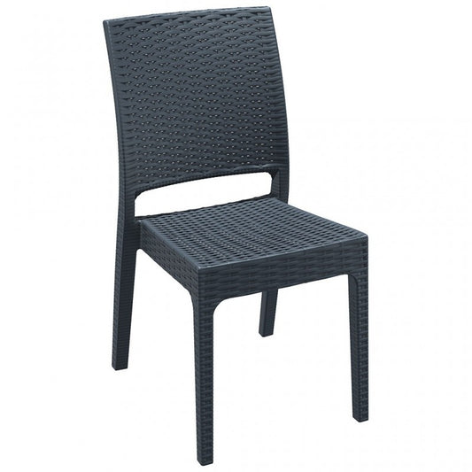 Florida Stackable Side Chair, Polypropylene, Indoor/Outdoor
