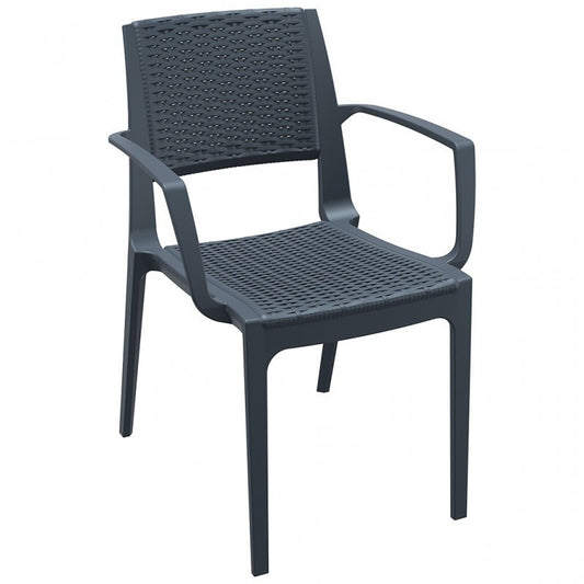 Siesta Capri Stackable Armchair, PP Fiberglass, Indoor/Outdoor