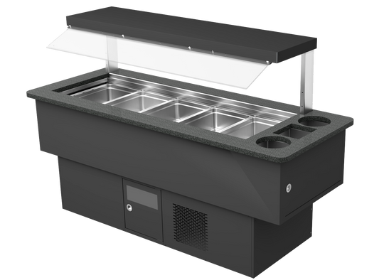 Refrigerated Saladette Counter, 5x GN 1/1, +2/+3°C