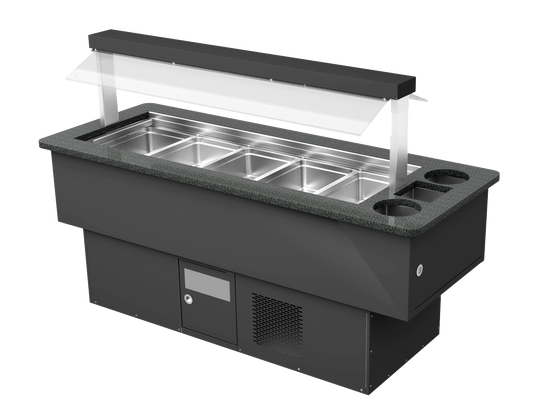 Refrigerated Saladette Counter, 5x GN 1/1, +2/+3°C