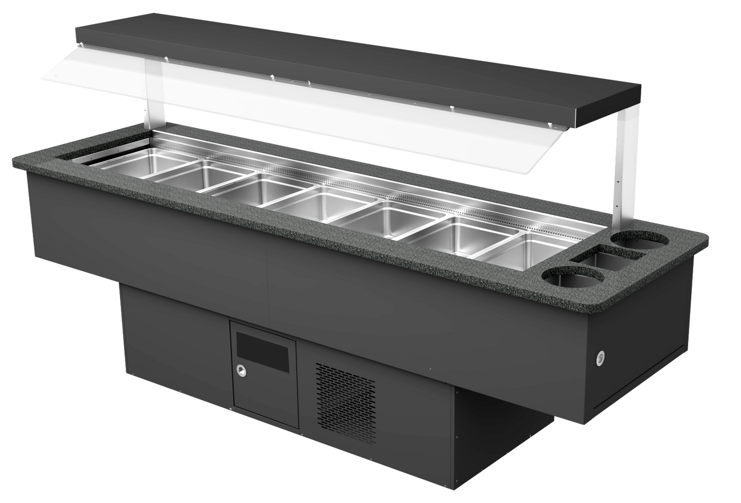 Refrigerated Salad Bar Counter, 7x GN 1/1