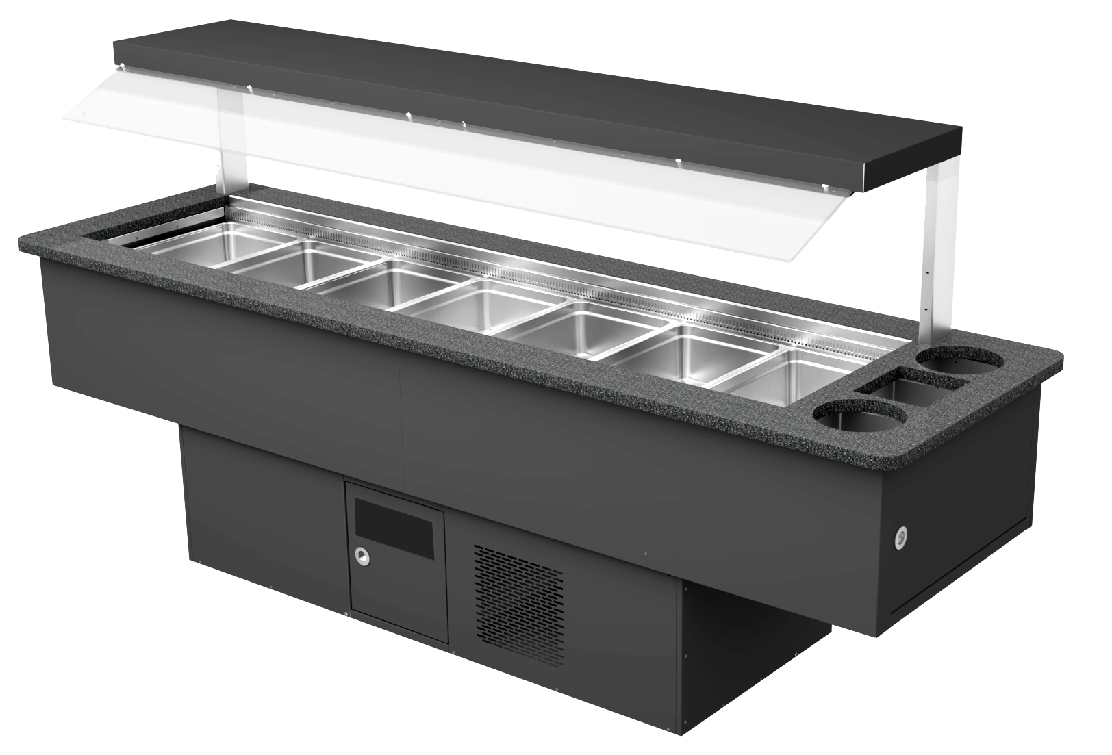 Refrigerated Salad Bar Counter, 7x GN 1/1