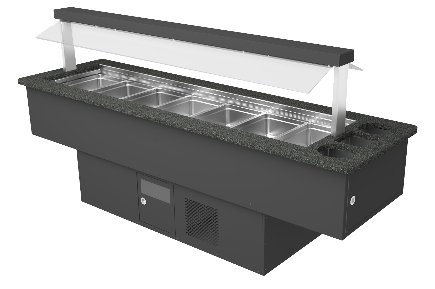 Refrigerated Salad Bar Counter, 7x GN 1/1, +2/+3°C